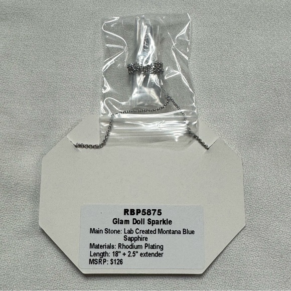 BP Silver Necklace with Black Accent - Picture 4 of 4